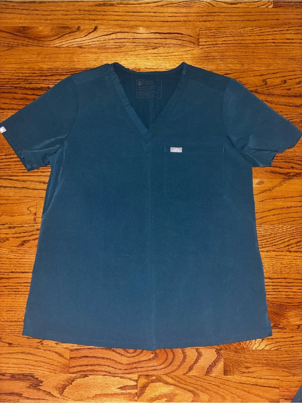 Figs Women's Dark Teal Scrub Pants & Top Set